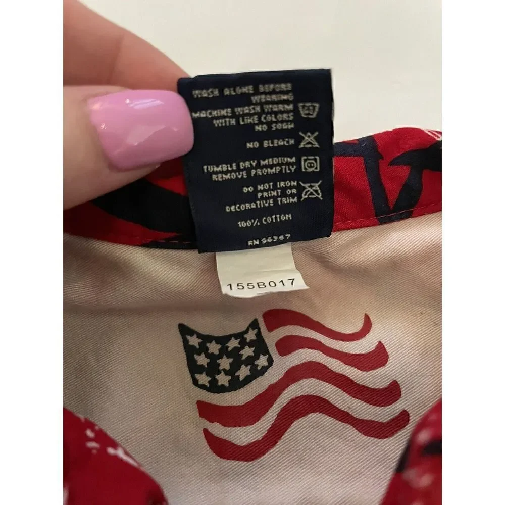🐿️ Rare OshKosh Patriotic Button Down 6-9 Months